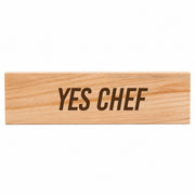 YES CHEF laser engraved wooden kitchen sign 32cm