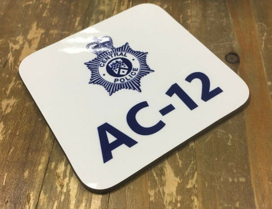 Line of Duty AC-12 AC12 Novelty Police Logo Coaster