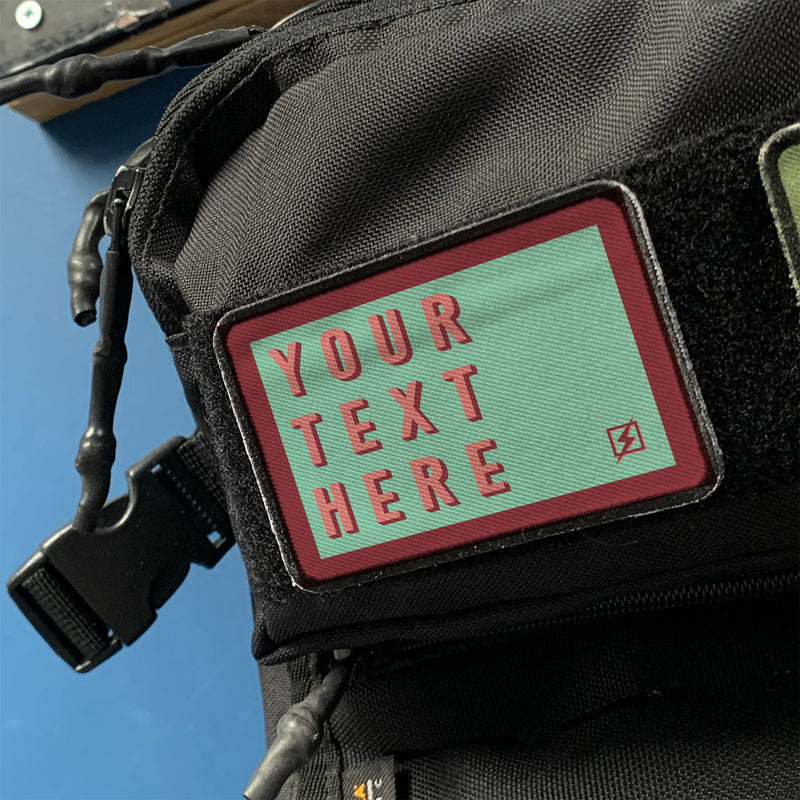 Custom Text Tactical Velcro Patch