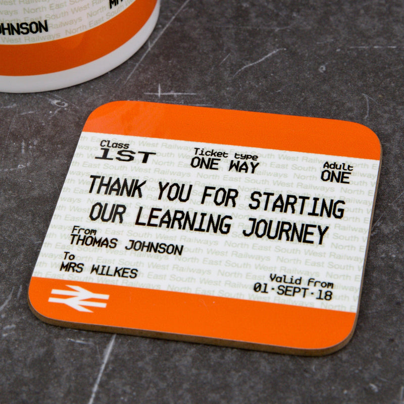 Teacher Gift Ticket Inspired Coaster