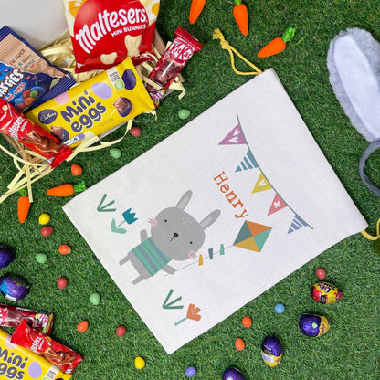 Easter Gift Bags Personalised with Easter Bunny