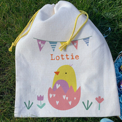 Large Easter Gift Bags with Chick Design