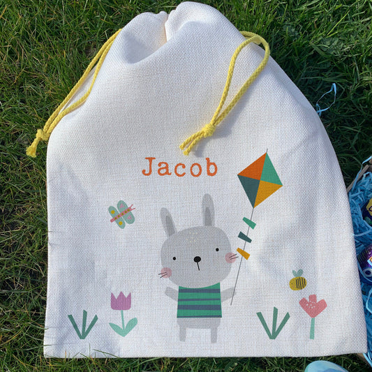 Easter Gift Bags Personalised with Easter Bunny