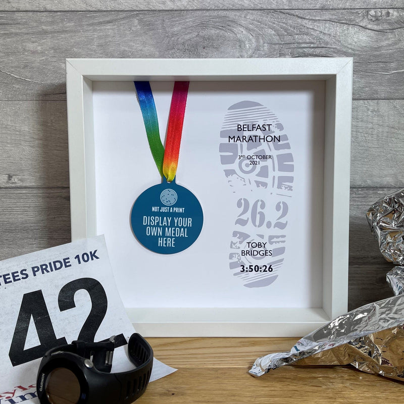 Personalised Marathon Medal Frame – Running Gift for Marathon & Race Finishers