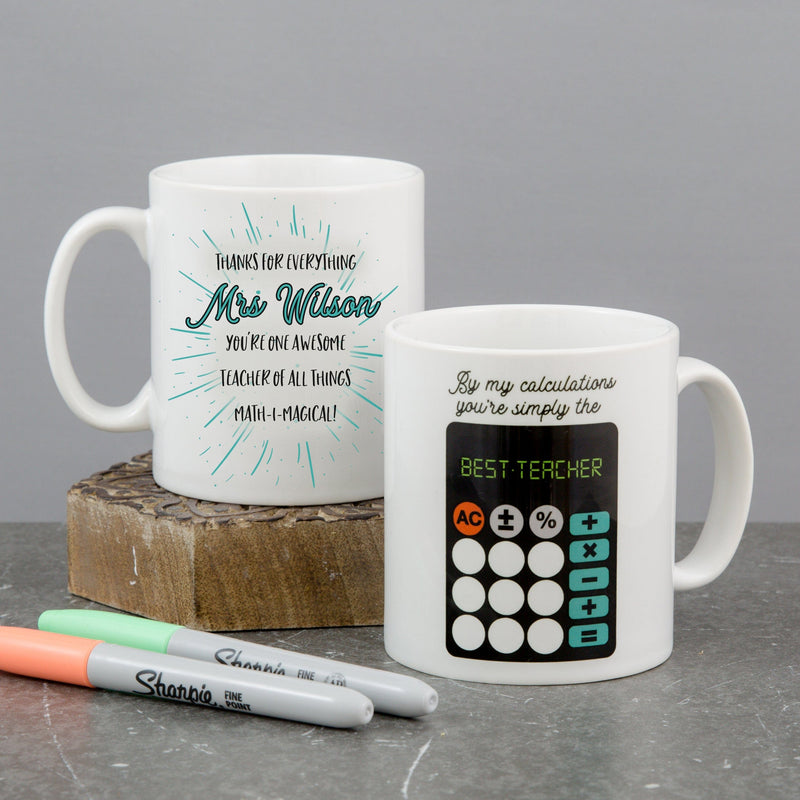 Personalised World's Best Maths Teacher Gift