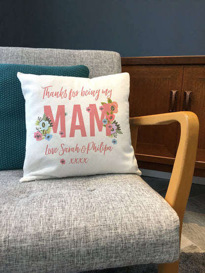 Contemporary Cushion Fully Personalised Mother's Day Gift - Mam, Mom, Mum and not forgetting Gran!