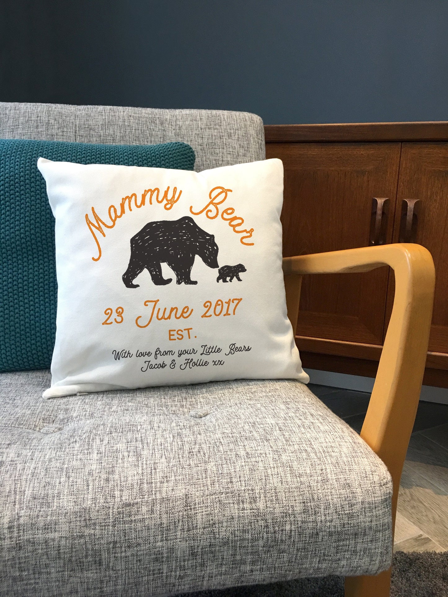 Mama Bear Cushion - Customised gifts for Mum's