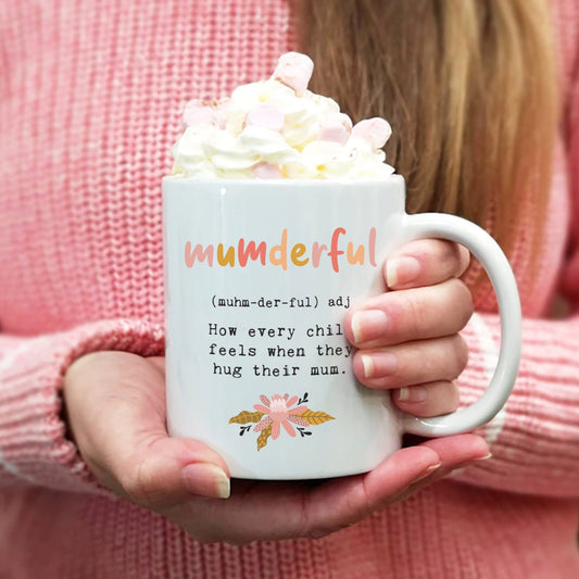 Mother's Day Mug for a 'Mumderful' Mum optional matching coaster