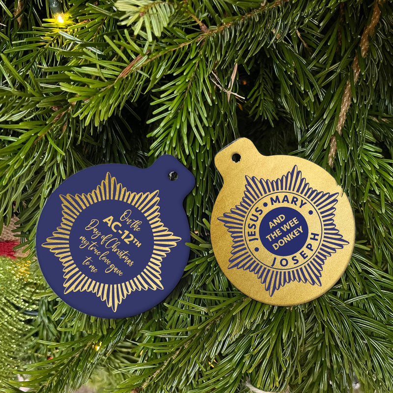 AC12 Line of Duty Bauble Gift Jesus Mary Joseph and the Wee Donkey