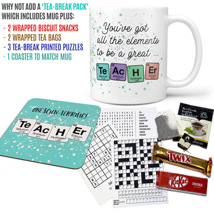 Personalised World's Best Science Teacher Mug & Coaster Gift Set