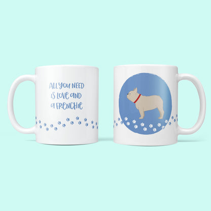 Personalised French Bulldog Mug & Coaster Dog Gift Set