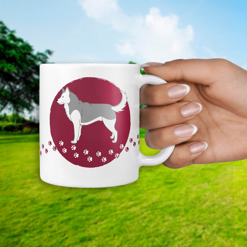 Personalised Husky Mug & Coaster Dog Gift Set