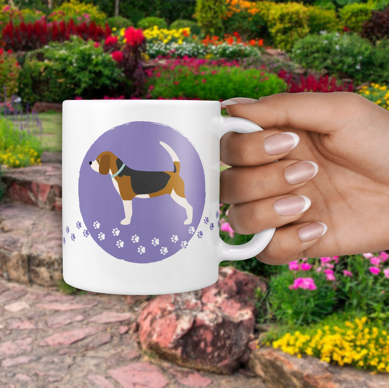 Personalised Beagle Dog Mug & Coaster Gift Set