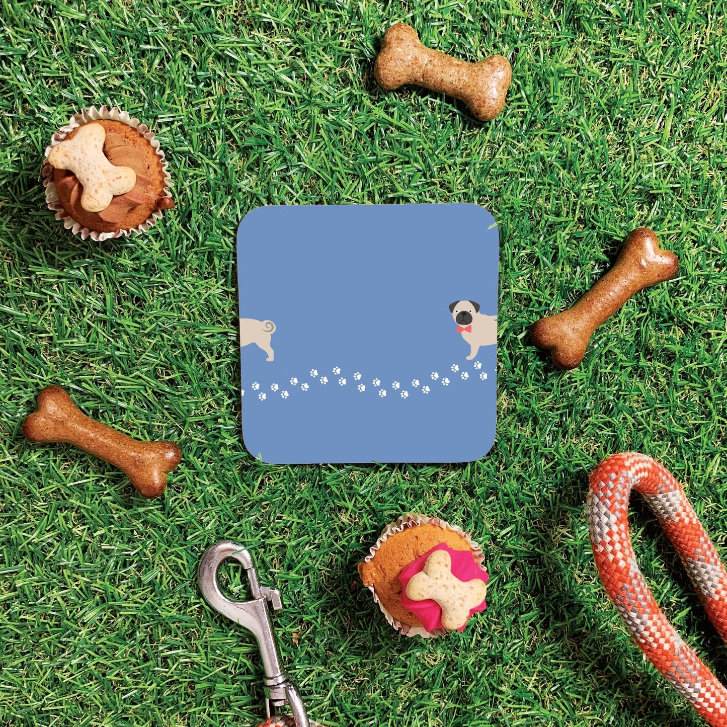 Personalised Pug Mug & Coaster Dog Gift Set
