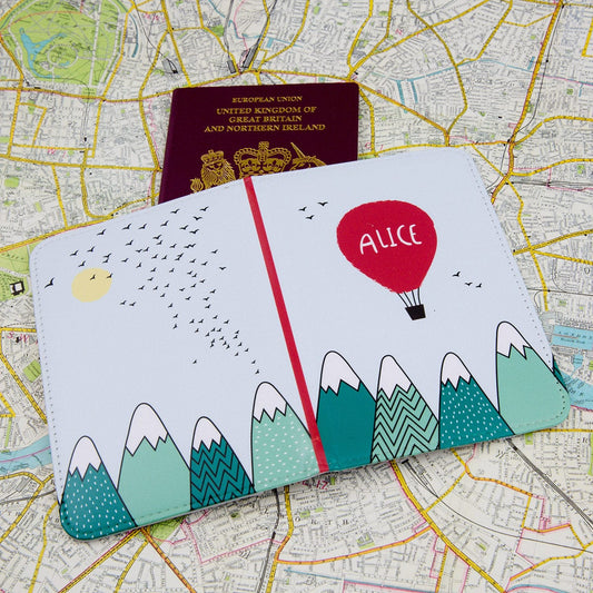 Gift For Child - Mountain Adventure Themed Passport Cover - Stocking Filler Holiday Present