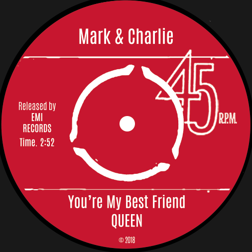 Real 7 inch Vinyl Record with personalised label framed