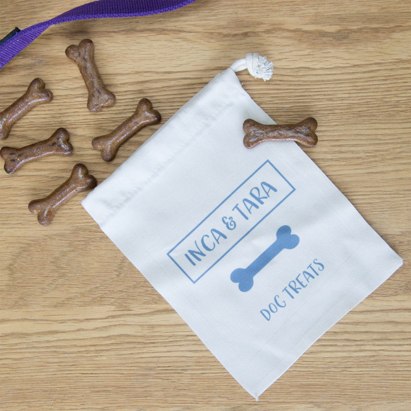Treat bag for dog - Gift for the dog or for dog lover - personalised with your dog or pet name
