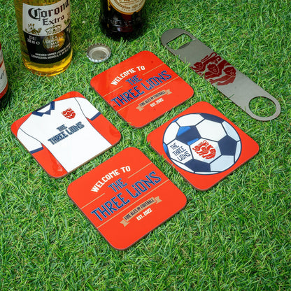 The Three Lions Home Bar England Football Gift Set